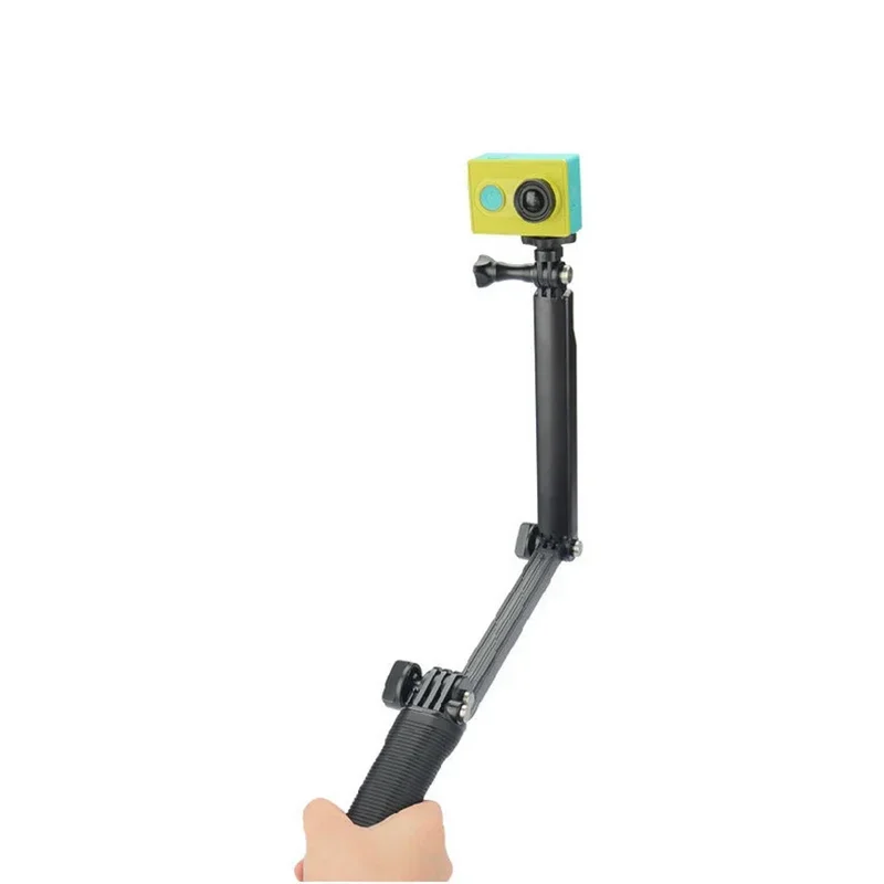 Selfie Stick Accessories for GoPro 3-fold Selfie Stick 3-way Adjustable Arm for Hero 6/5/4/3+ 3way 3-way Adjustable Selfie Stick