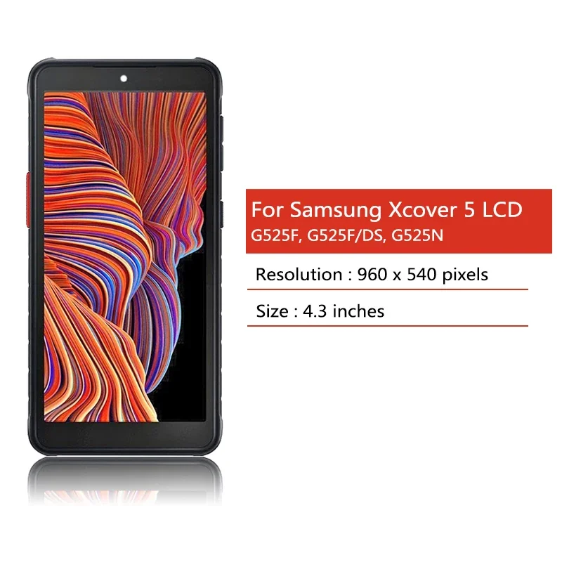 5.3 "IPS LCD do Samsung XCover 5 G525 G525F, G525F/DS wyświetlacz LCD ekran dotykowy Digitizer X Cover 5 montaż wyświetlacza — zdjęcie produktu 2