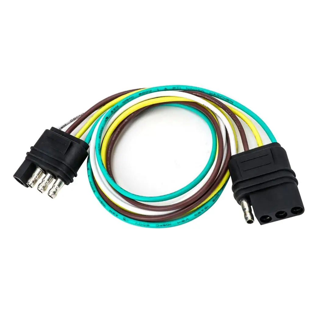 Adaptateur de connecteur à quatre fils d'extension de faisceau de câblage de remorque 18*4AWG