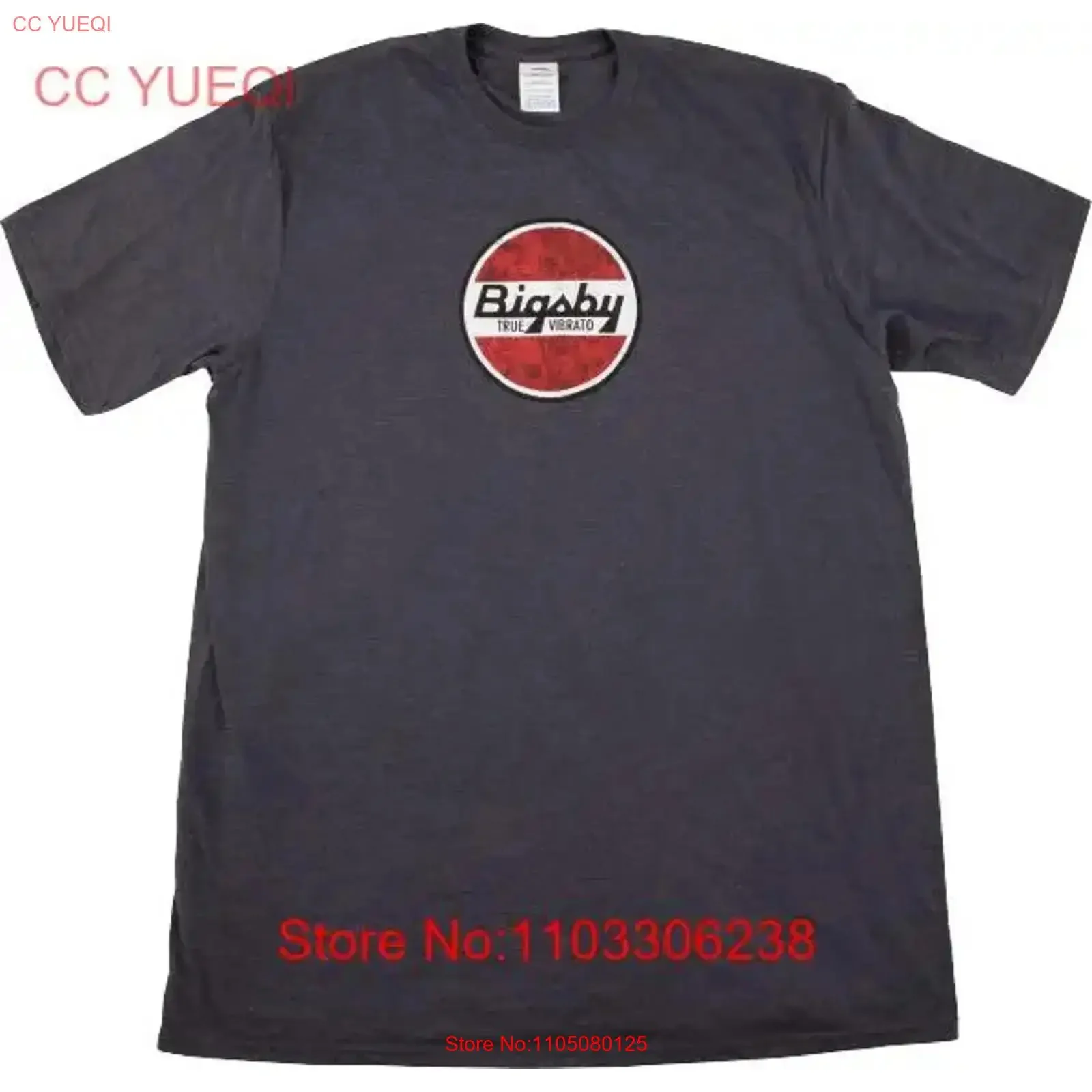 Bigsby Camiseta con logo redondo en gris Talla XXL 2XL 100 algodón suave acolchado vintage Lavado Ropa de diseñador unisex Transpirable