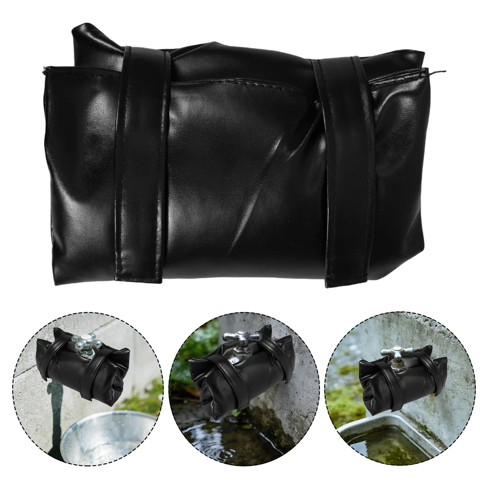 

Защитный чехол для уличного крана от замерзания зимой - утолщенный водонепроницаемый утепленный чехол для сливного крана, многоразовая накладка на кран 10.43x7.48x1.18