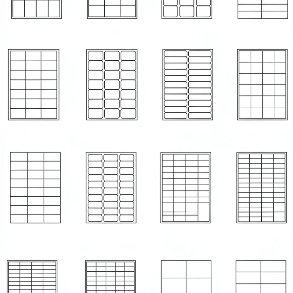 Matte A4 Self Adhesive Label Sheets For Printer Shipping Mailing Address Barcode Tags Blank Paper Sticker Supplies