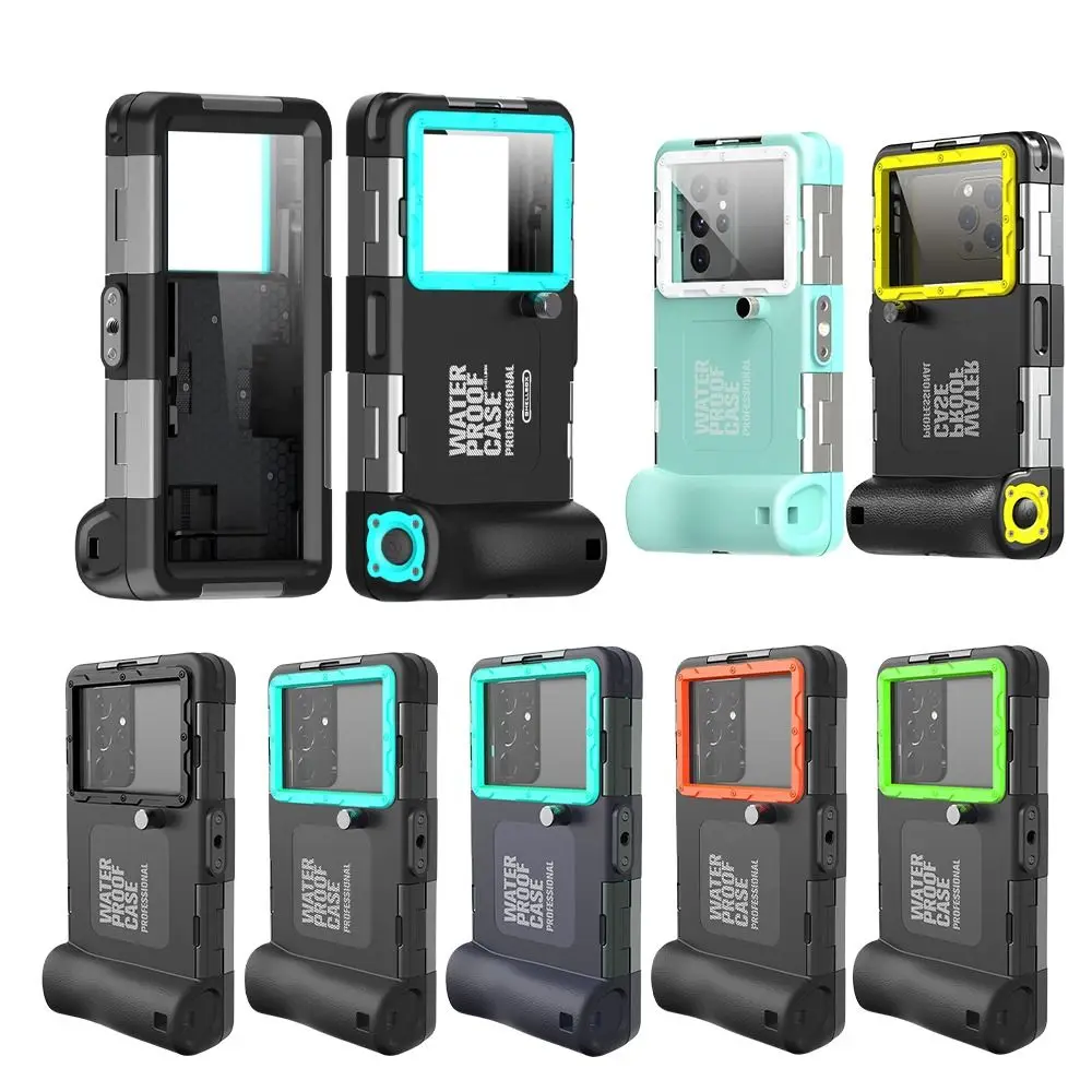 

New IP68 Waterproof Phone Case Professional with Air Vent Diving Phone Case Large Window Phone Cover for Water Sports