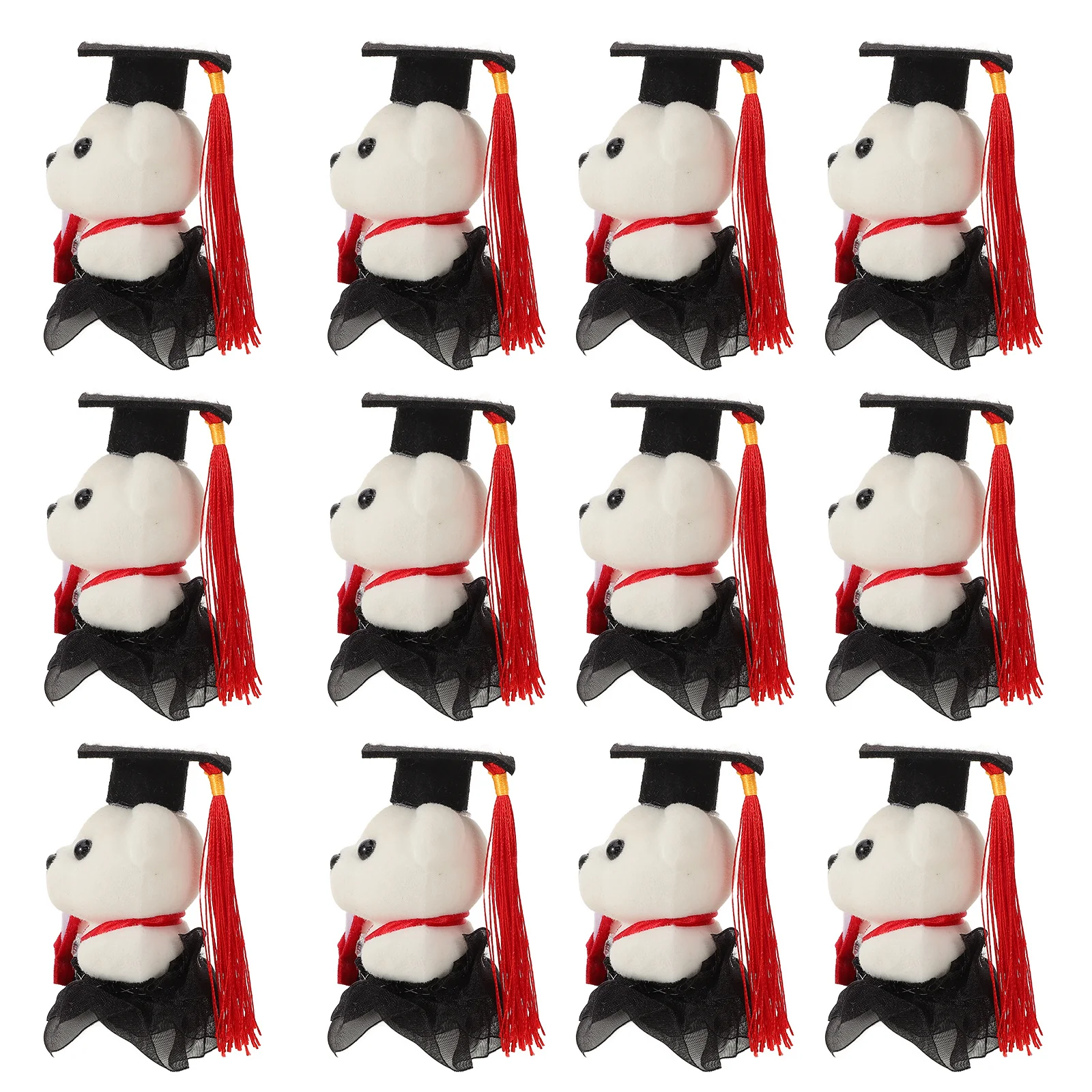 10Pcs Phd Bear Bouquet Materials Graduation Themed Decoration Craft for Gift Box Bag Party Supplies Commencement Presents