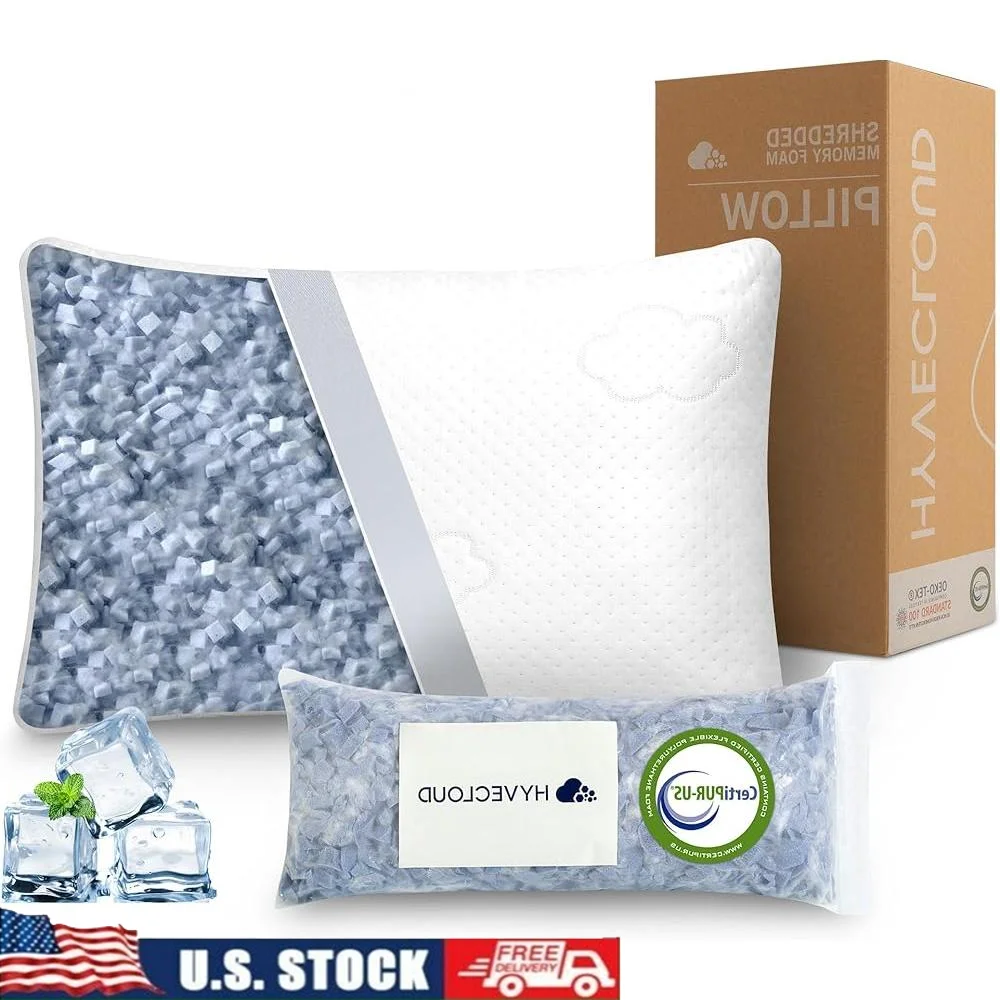 

Cooling Memory Foam Pillow Neck Shoulder Pain Relief Adjustable Side Back Support Ergonomic Bed Comfort Crush Soft Sleep