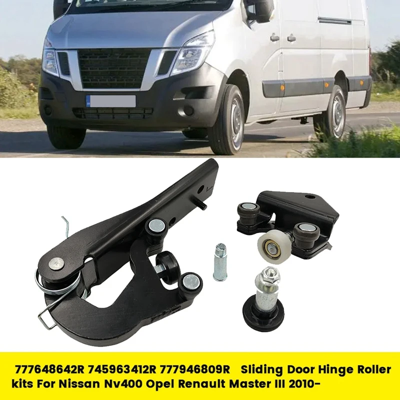 RHD Left Sliding Door Hinge Roller Kits 777648642R For Nissan Nv400 Opel Renault Master III 2010- 745963412R 777946809R