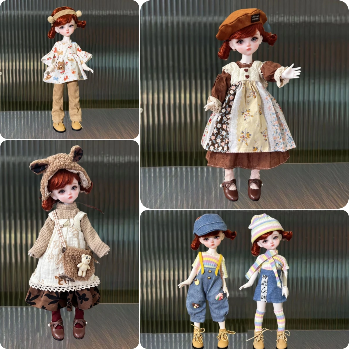 Cute Kawaii 1/6 BJD Doll Outfit 30cm Doll Changing Clothes Accessories