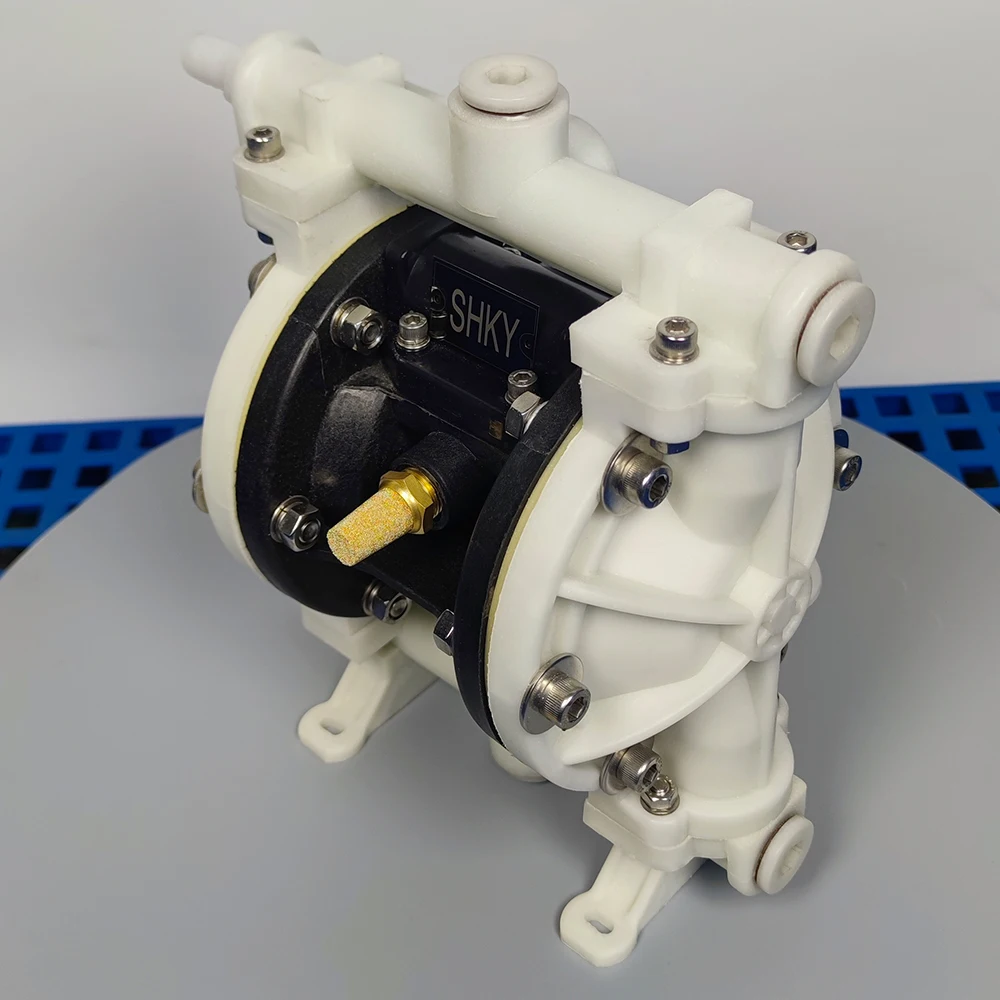3/8-inch Polypropylene PP Test Pump KY-10SSD6JJ Corrosion-Resistant Small Pneumatic Diaphragm Pump OEM Automotive Low Pressure