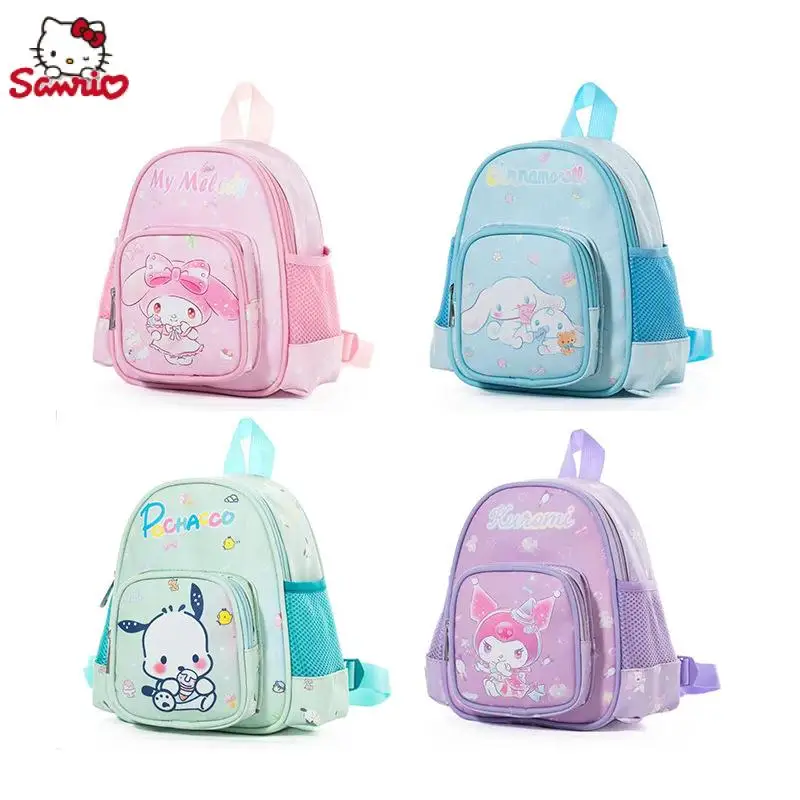 

Sanrio Hello Kitty Children's Schoolbag Cartoon Anime Backpack Kawaii Kuromi Melody Cinnamoroll Kindergarten Backpack Kids Gifts