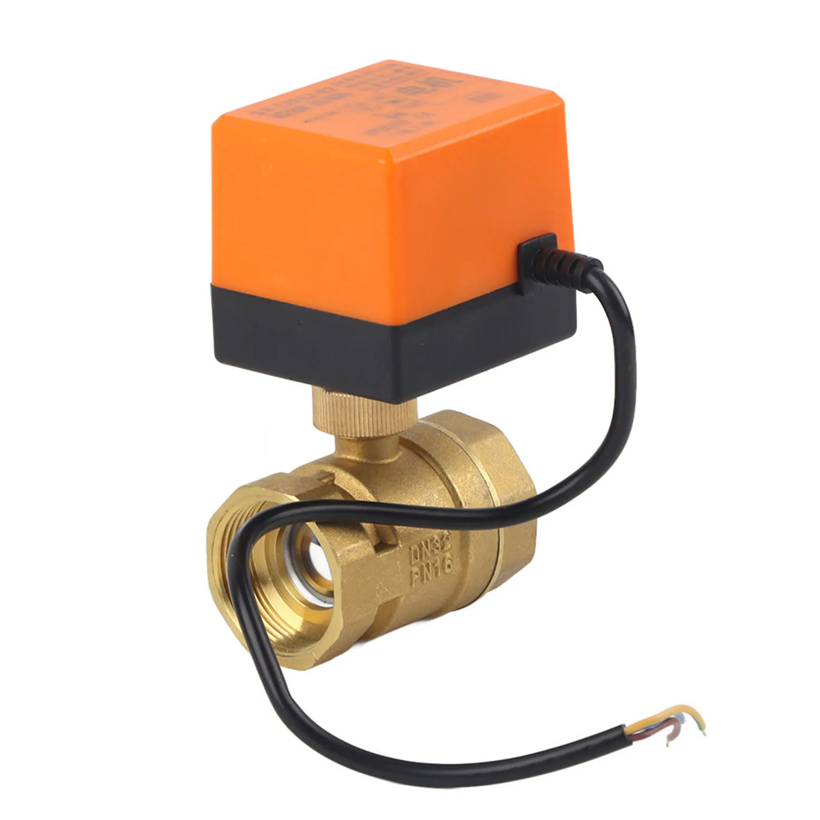 

Двухходовой трехпроводной двухпозиционный электрический моторизованный шаровой кран из латуни, AC 220V, G1-1/4, DN32