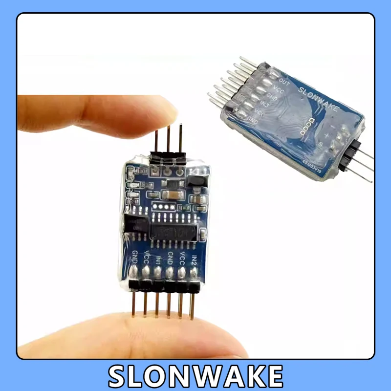 Slonwake Fpv Vtx 5.8G Pwm 3 Channel Video Switcher Supports 5-12V Power Supply Remote Control Formodel Aircraft And Model Cars-image