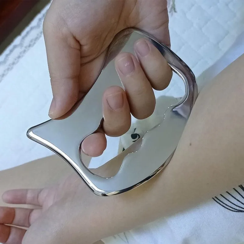 

Stainless Steel Guasha Board Scraping Massage Tools Handheld Design Muscle Scraper Boards for Targeted Comfort Relaxation