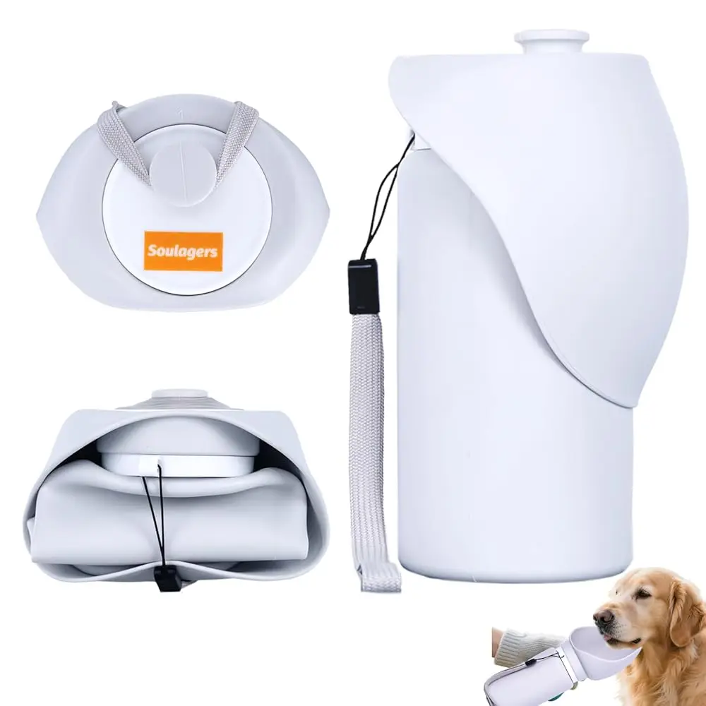 

Бутылка для воды для собак, силиконовая складная бутылка для домашних животных, портативный дозатор воды для питомцев, поилка для собак для путешествий на природе, поилка для кошек для прогулок