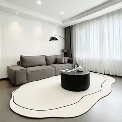 Living Room Carpet Solid Color Soft Non-slip Bedroom Rug Furry Bedside Large Area Floor Mat Home Decoration Carpets Alfombras
