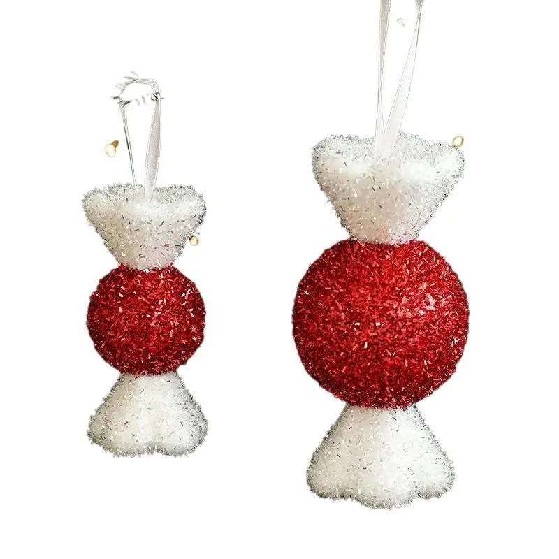 عيد الميلاد رغوة الحلي احتفالية عطلة زينة احتفالية رغوة النعناع قصب الحلوى زخرفة لشجرة عيد الميلاد للاحتفال