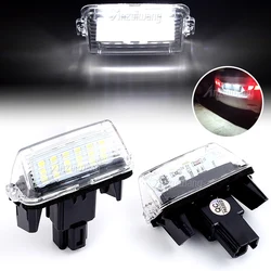 2pcs Car License Plate Lights White Error Free LED Number Lamps For Toyota Corolla Camry Yaris Prius C Ractis Verso Vitz Avensis