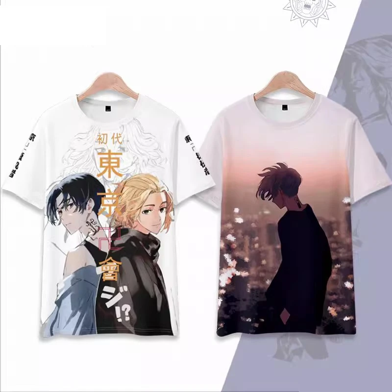 Tokyo Revengers Manjiro Sano Anime Short Sleeved Game Anime Tshirt Sleeve COS Sweatshirt Adult Full Color Clothes Holiday Gift