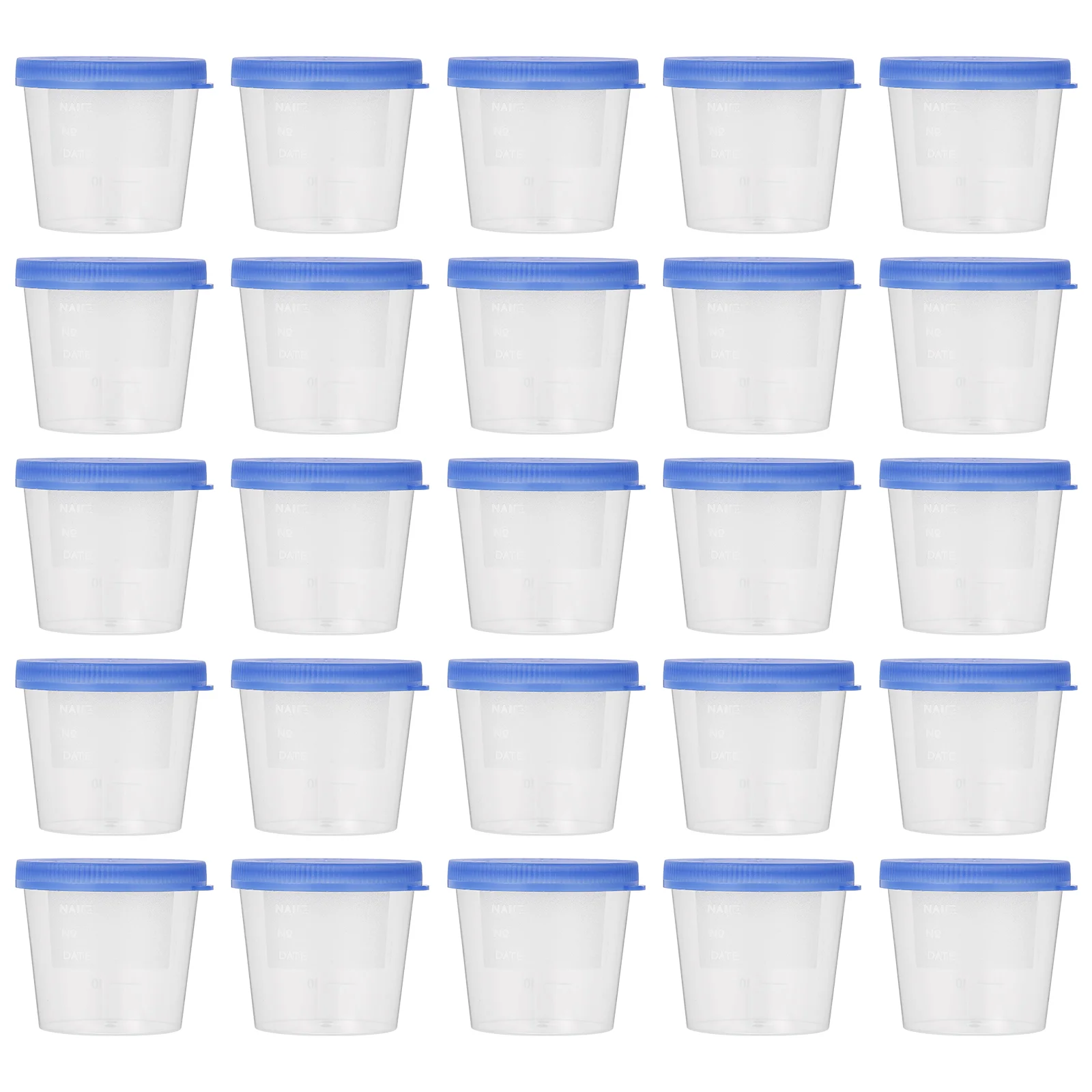 50pcs Plastic Urine Cups Disposable Specimen Cups Ovulation Pregnancy Test Urine Cups (40ml, Random Color)