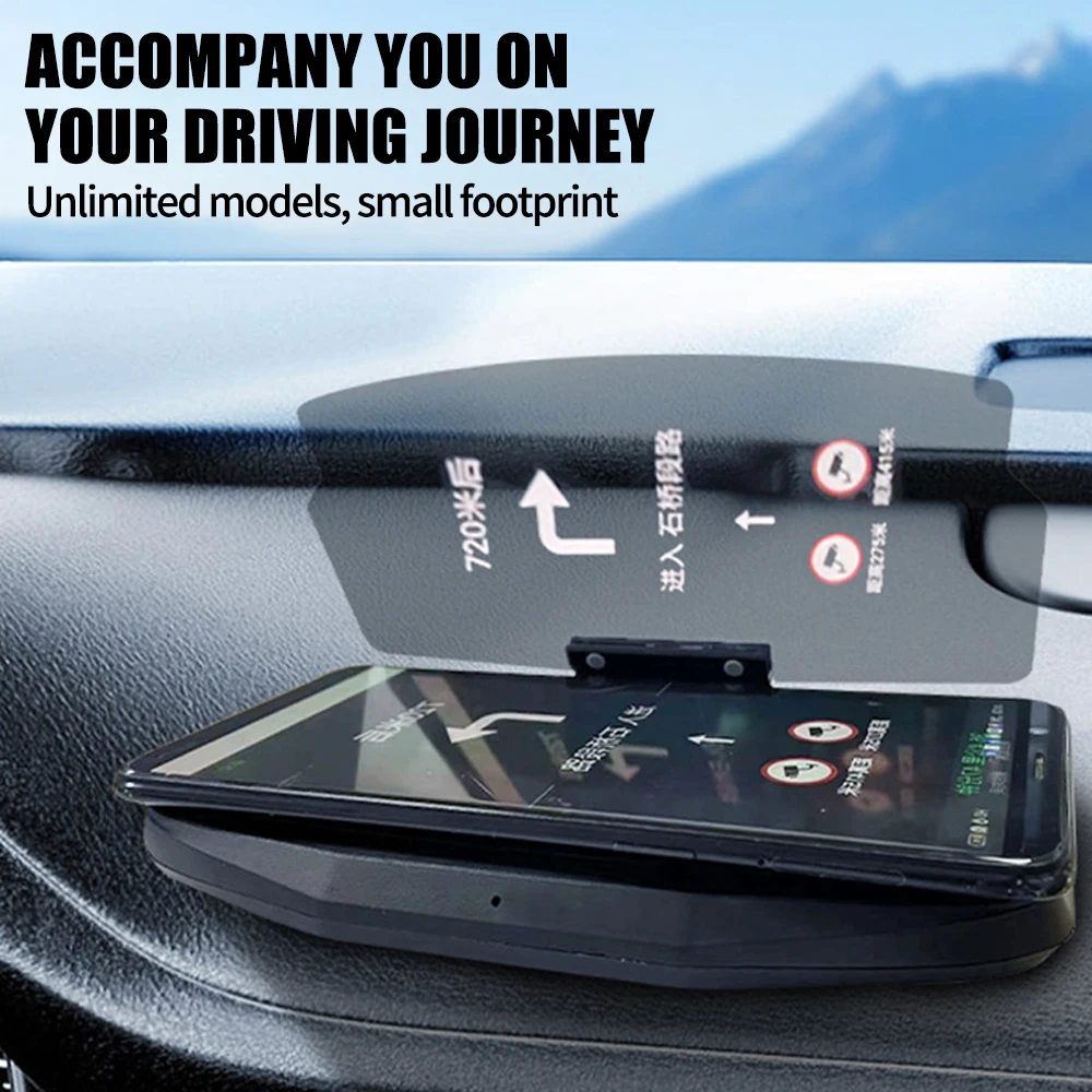 Head-Up Display Car Mount Navigation HUD Wireless Charging Phone Holder for Magsafe iPhone HD Projector Electronics Accessories