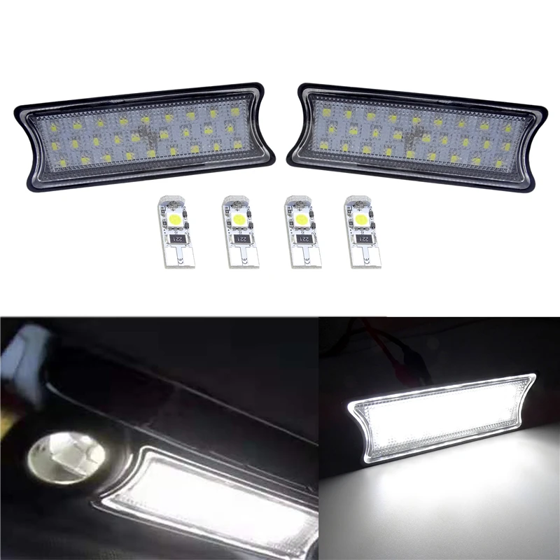 1 Pair Roof Light LED No Error Install Car Interior Decorate Lamp 12V Fit For BMW E60 E65 E87 Car Dome Light Wiht 4 LED