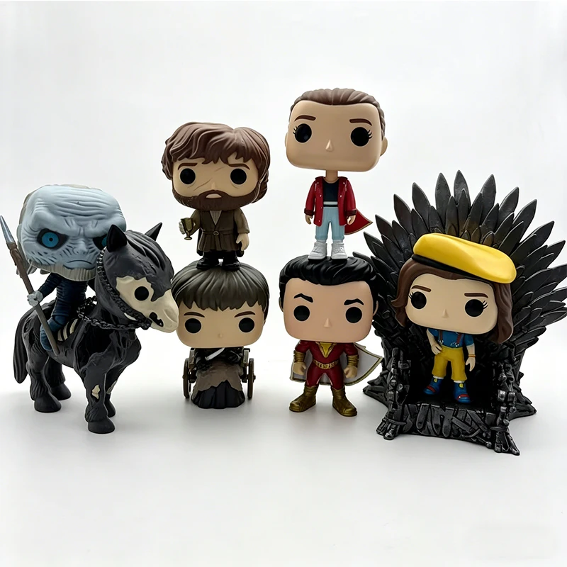 Novos Brinquedos de Anime 2026: Coleção de Modelos Hermione, Night King, Bran, Tyrion Lannister, Eleven, Shazam, Arya Stark e Baby Groot