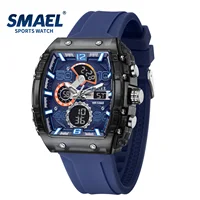 SMAEL 8109 nuevo reloj para hombre, deportivo multifuncional, resistente al agua hasta 50M, pantalla Dual, luz LED nocturna, reloj electrónico para estudiantes de ocio