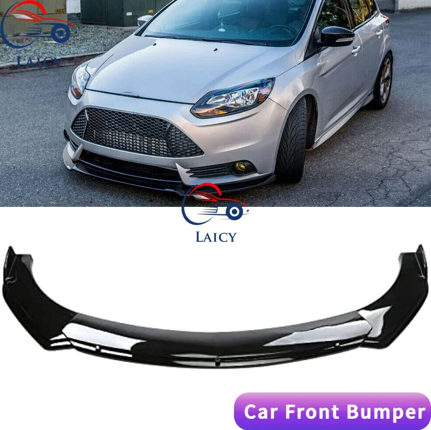 LAICY For  Focus 2012-2014 Car Front Body Bumper Spolier Lip Chin Diffuser Splitter Air Dam Kit Protector Guard Covers