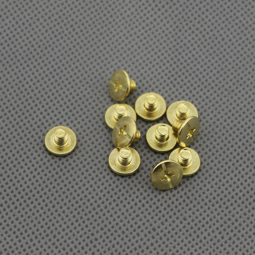 

120pcs Chicago Binding Screw Set M5x6 Copper Plated Reusable for Bookbinding Craft Albums Documents Photo Books Adhesive Tape