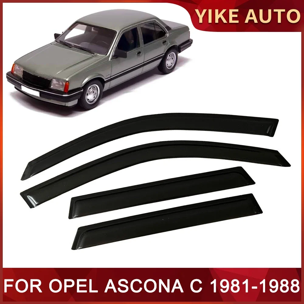 

Оконный козырек для OPEL ASCONA C 1981-1988 седан Погодоустойчивый дверной козырек защита от ветра солнца дождя боковые окна ветрозащитные дефлекторы авто