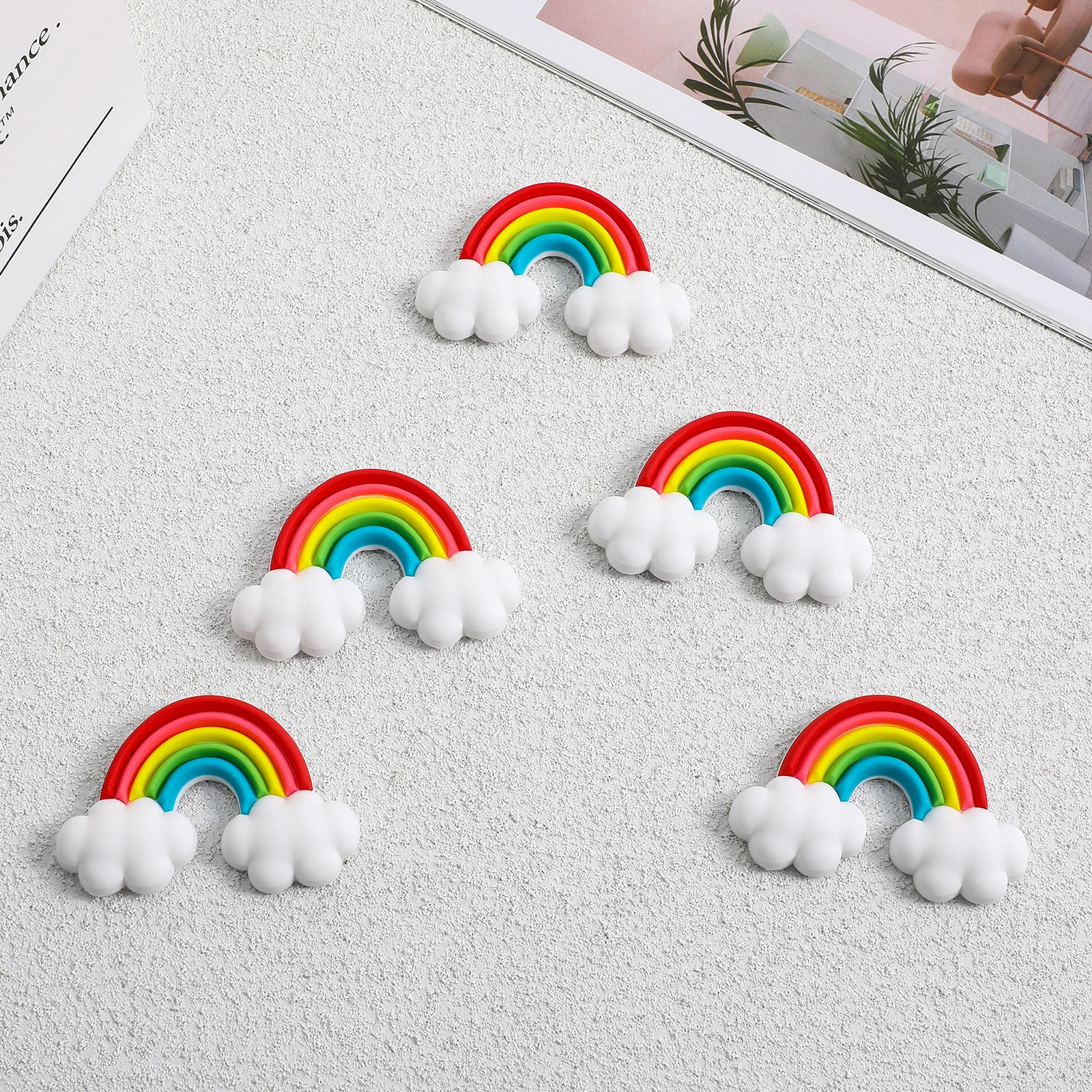 

5PCS Refrigerator Magnets Colorful Mini Fridge Decorative Whiteboard Office School Cartoon Heart Stickers Metal Gifts