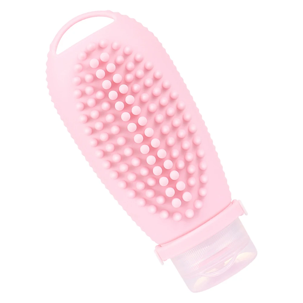 

Silica Gel Bottle 100ml Pink Refillable Travel Shampoo Conditioner Squeeze Bottles Portable Toiletry Containers Lotion Dispenser