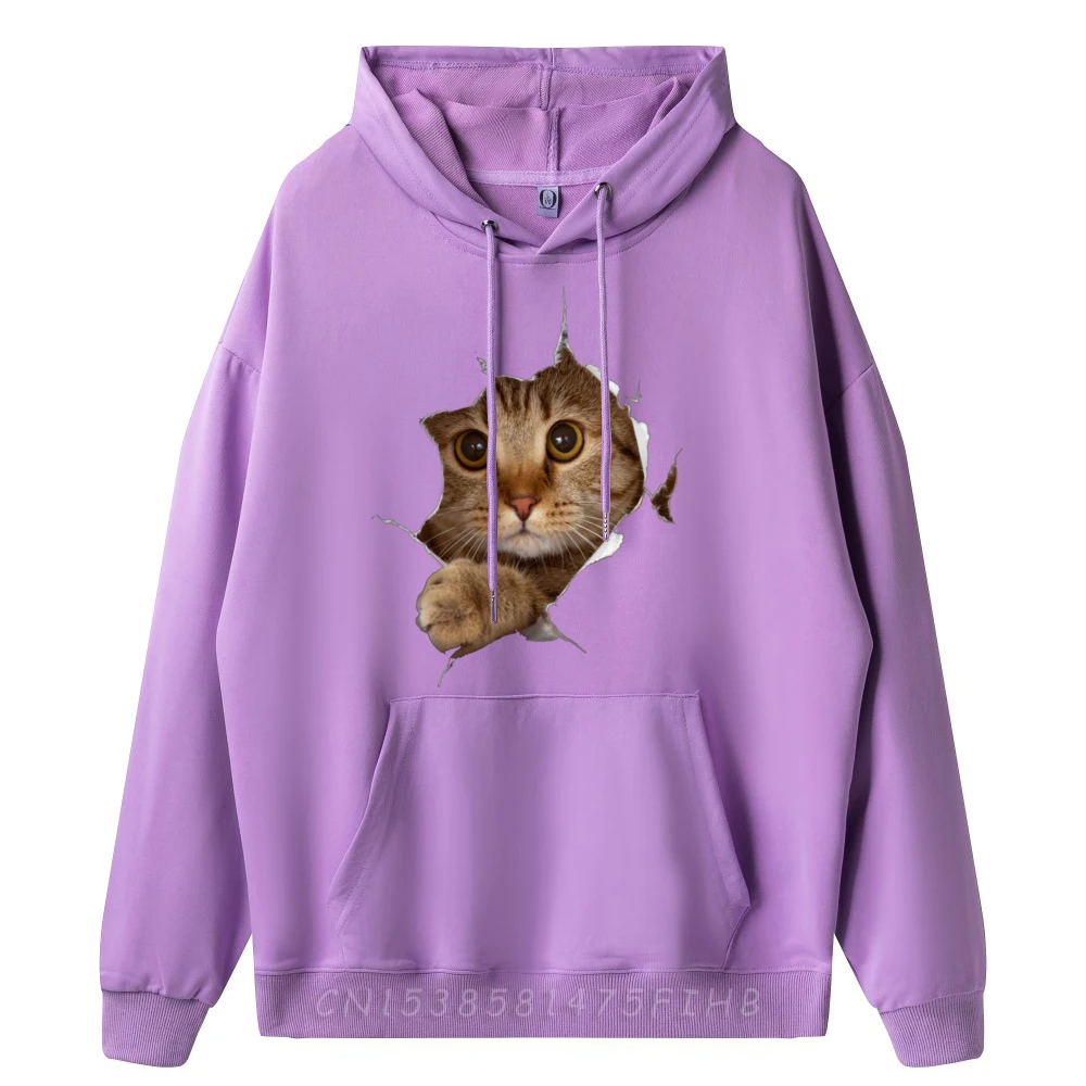 Sweet Kitten Torn Cloth Funny Cat Lover Cat Owner Cat Lady Mens Clothing Clothes Christmas Sweater