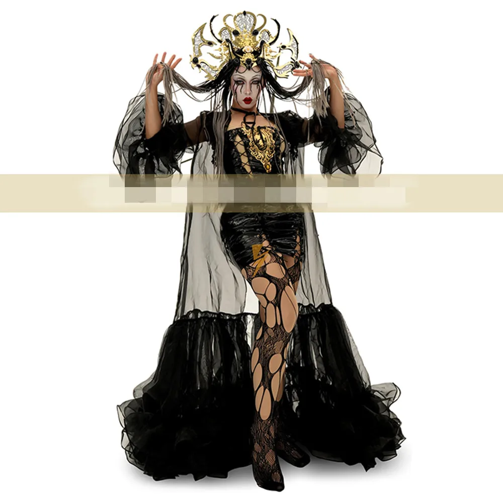 Halloween Drag Queen Outfit Women Nightclub Club Party Show Wear Carnival Festival Clothing Gogo Performance Fancy Clothes