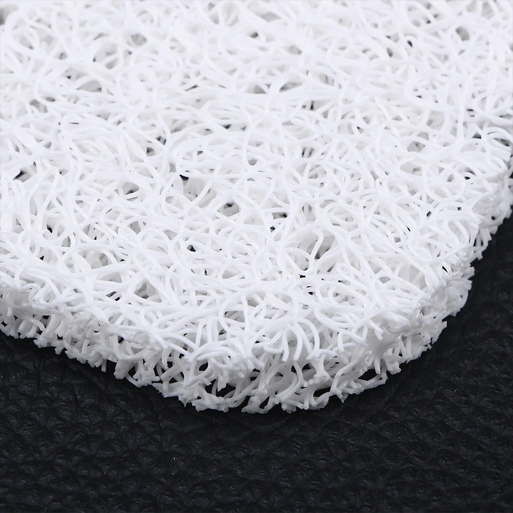 10 قطعة وسادة الصابون المضادة للانزلاق حامل الصابون طبق الذاتي استنزاف بار التوقف للحمام المطبخ تخزين جاف نظيف القطع الناقص الأبيض البيج #5