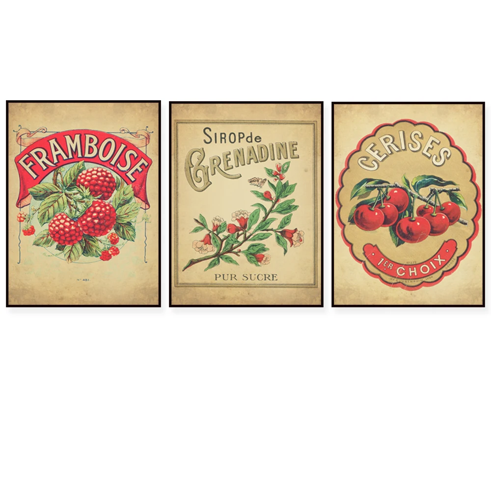 Kirsche, Kirschzeit, Grenadine, Himbeere, Frankreich, Erdbeere, Paris, Zitrone, Aperitif, Obst, Cocktail, Küchenplakat