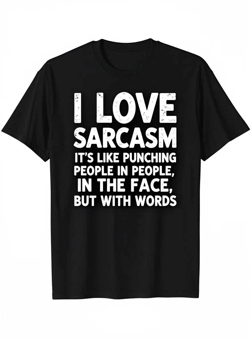 Camiseta com citação sarcástica engraçada – Presente de humor Textura suave Camiseta casual de verão ao ar livre
