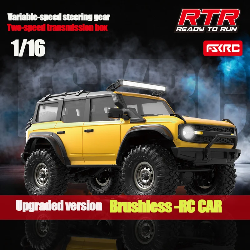 HB R1601-R1612-1 Upgraded Version Of Two-Speed Gearbox Brushless Off-Road 4WD Off-Road Climbing Vehicle Pickup Truck RC Toy Car