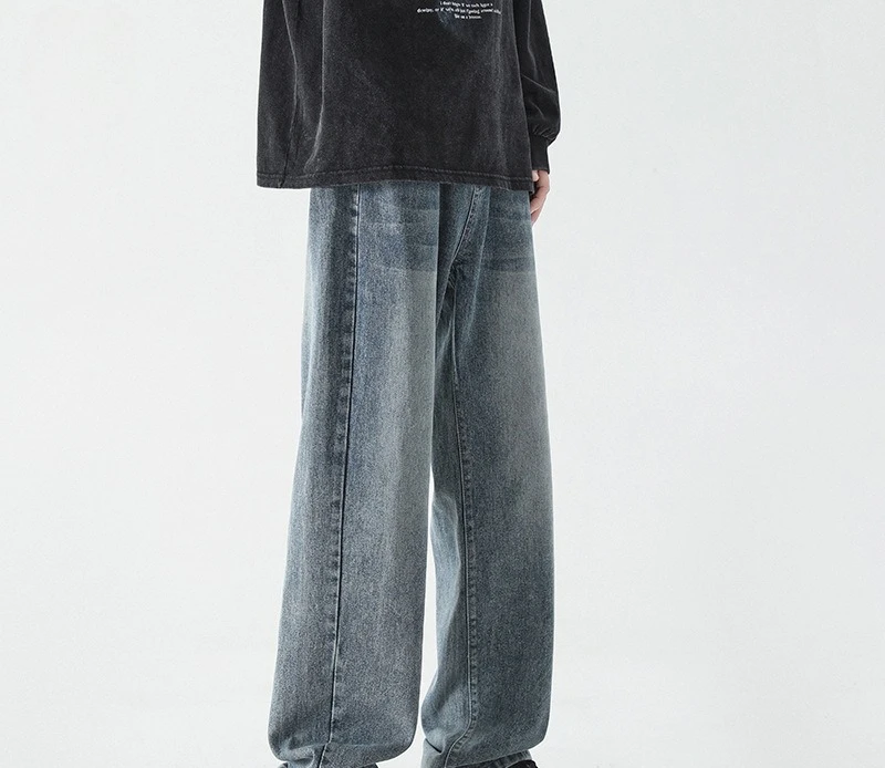 

Детская одежда, модные свободные брюки для мальчиков 2024, новые брюки, джинсы, брюки прямого кроя