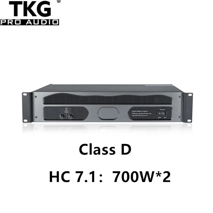 

Усилитель мощности аудио TKG HC 7,1 RMS 700 Вт 700 Вт 2U класса d