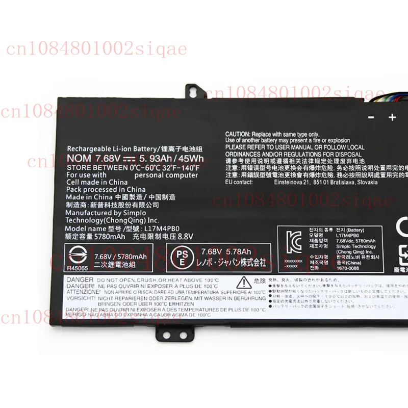 بطارية L17C4PB0 L17M4PB0 جديدة لأجهزة Lenovo Yoga 530-14IKB Flex 6-14IKB