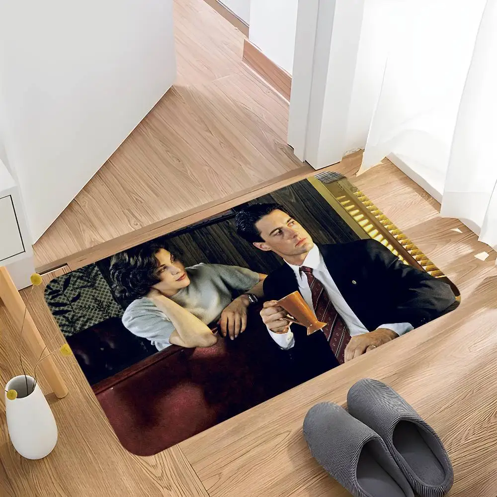 Vintage Twin Peaks Movie Floor Mat Retro Multiple Choice Living Room Kitchen Rug Non-Slip Modern Home Decor 4