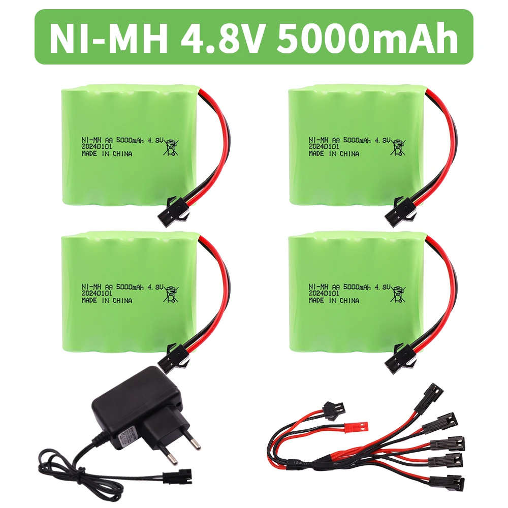 M نموذج 5000mah 4.8V ni-mh بطارية AA ل Rc لعب السيارات الدبابات روبوت قوارب البنادق Ni-MH AA 4.8 فولت بطارية قابلة للشحن