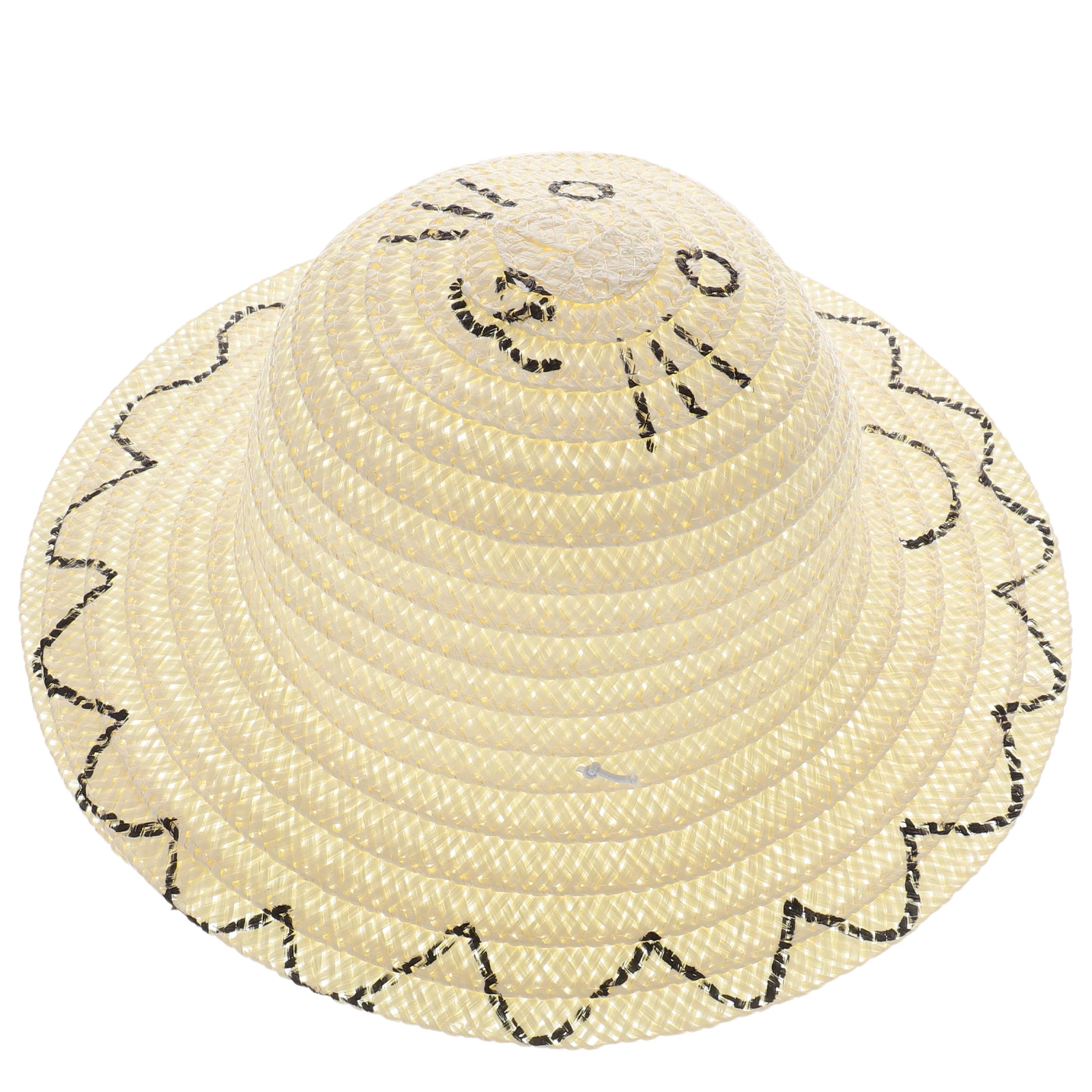 

Graffiti Hat Straw Hat for Kids Diy Crafts Supplies Craft Party Set Kindergarten Activity Coloring Supplies