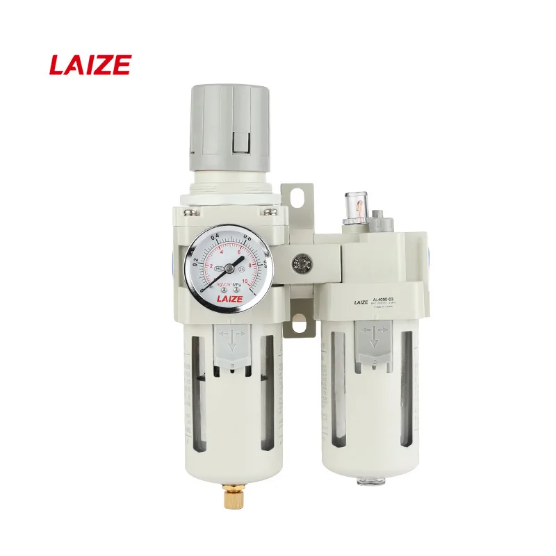 Laize Pneumatic FRL Air Filter Regulator Lubricator SMC Type Compress Air Tool Accessory Auto Drain AC2010 AC3010