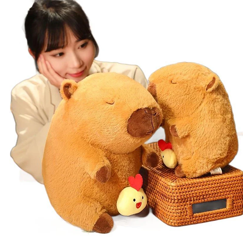 23/30/40 cm Küken Capybara Plüsch Simulation Capibara Anime Flauschige Spielzeug Nette Puppe Kuscheltiere Weiche Puppe plüsch Weihnachten Geschenk