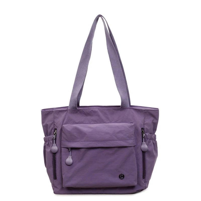 

Japanese-style minimalist casual tote bag for women, large capacity, solid color, versatile for commuting, shoulder bag for stud