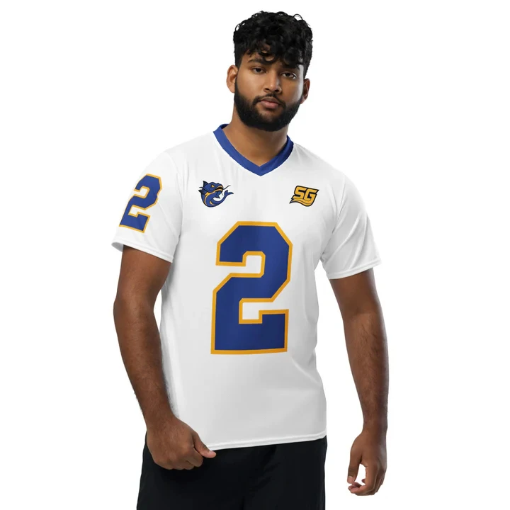 تشاد باورز جنوب جورجيا سمك السلور لكرة القدم جيرسي برنامج تلفزيوني التي شيرت قصير الأكمام الخامس الرقبة قميص الرجال/النساء بلوزات على الموضة #4