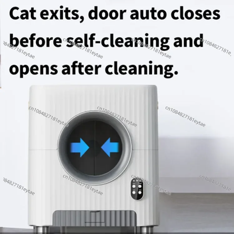 Intelligent Fully Automatic Cat Litter Box Enclosed Sensor Cabin with APP Camera Oversized Cat Toilet