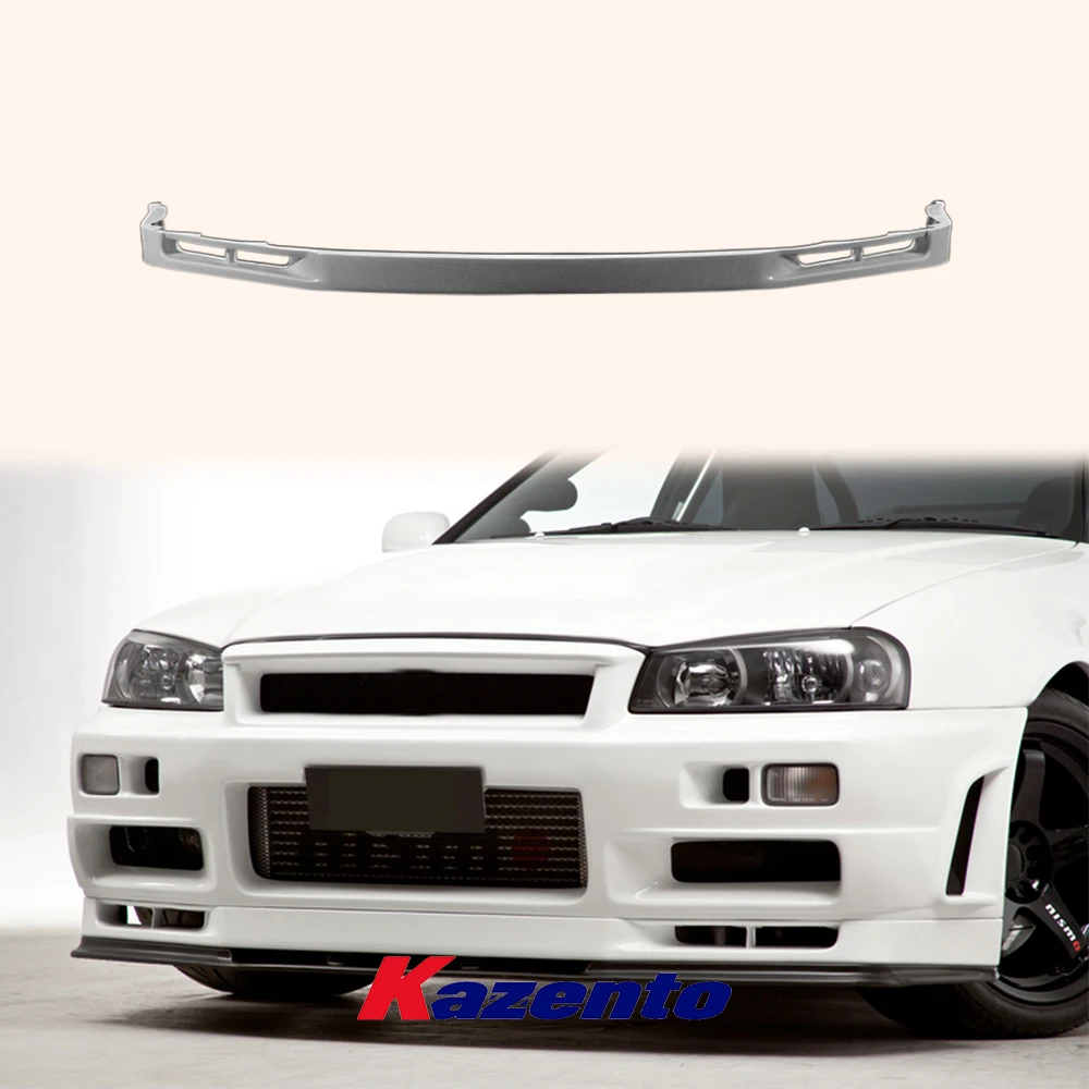 

For Nissan Skyline R34 GTR Only N Style Fiberglass FRP Unpaint Front Bumper Lip