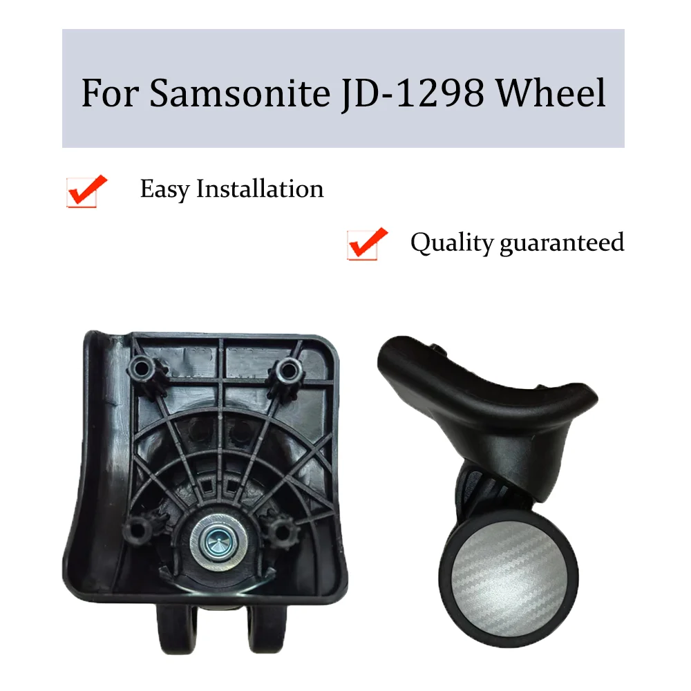 

For Samsonite JD-1298 Nylon Luggage Wheel Trolley Case Wheel Pulley Sliding Casters Universal Wheel Repair Slient Wear-resistant